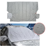 Couverture magnétique pour pare-brise de voiture anti-neige et glace en coton épais avec protecteur de miroir