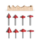 Brocas de enrutador de 6 mm de 60-150 grados, fresas CNC en V para grabado en madera, cuchillo de talla de carpintería de carburo de tungsteno herramienta de corte