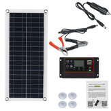 15W Ηλιακός πίνακας 12V Φορτιστής μπαταρίας 60A / 100A Διπλός ελεγκτής USB Για αυτοκίνητο ταξίδι κατασκήνωση RV