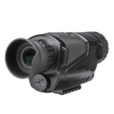 HD υπέρυθρη συσκευή νυχτερινής όρασης Μονόφθαλμη κάμερα διπλής χρήσης 5X ψηφιακό τηλεσκόπιο ζουμ για υπαίθριο κυνήγι
