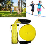 50 pies Slacklines al aire libre Extreme Sport Balance Trainer Slackline Cuerda Honda para niños y adultos