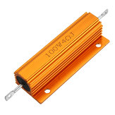 3pcs RX24 100W 4R 4RJ resistor de potência alta em caixa de metal de alumínio com capa de metal dourado resistência de dissipador de calor