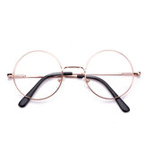 Retro Yuvarlak Çerçeve Metal Anti-mavi Radyasyon Gözlükler Ultralight Moda Dairesi Gözlükler