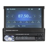 7 Inch 1 DIN Auto Stereo Radio Auto MP5 MP4 MP3 Dvd-speler Intrekbare Bluetooth Touchscreen USB AUX FM Ondersteuning Achteruitrijcamera