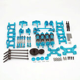 Metall-Upgradeteile für Wltoys 1/14 144001 144010 124019 mit Stoßdämpfer-Adapter-Set - Teile für RC-Autos