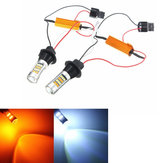 Λαμπτήρες LED 12V 20W 1000LM διπλής χρωματισμού 7440 2835 για φώτα ημέρας σήματος στροφής