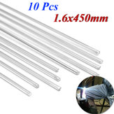 10Pcs 1.6mm x 450mm Aluminium Low Temperature Brazing Rods for Aluminium Repair