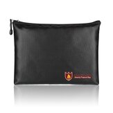 Security Fireproof Bag Explosion-proof Storage Protection Bag Waterproof Fire-Resistant Money Pouch with Zipper for Charging Storage Home Office