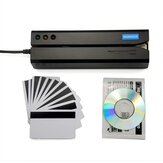 MSR605X USB-Karten-Magkartenleser-Schreiber mit integriertem Adapter, kompatibel für Windows MSR206 MSR X6 MSRX6BT