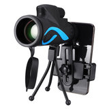 40x60 Monokular HD Optik BAK4 Tag Nachtsichtteleskop mit Stativ-Telefonhalter Outdoor Camping