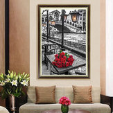 40x60cm 5D DIY Red Rose Diamond Painting Resin Full Rhinestone Home Decoration Cross Stitch Kit