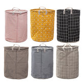 Cesto de roupa suja dobrável e grande para armazenamento, com separadores de lona e saco de lavagem.