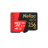 Netac P500 100MB/s vysokorychlostní TF paměťová karta 64GB 128GB 256GB Micro SD karta flash karta Smart karta pro kameru Driving Recorder Drone