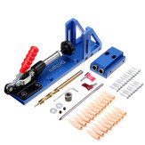 Drillpro DP-WD1 Woodworking Tool Pocket Hole Jig System with 9.5mm Oblique Hole Diameter Drill Hole Drilling Guide for Wood