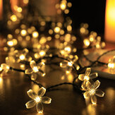 5 / 6.5 / 7 / 12M LED Solar String Luzes de flores de Natal Lâmpada de festa 8 Modo