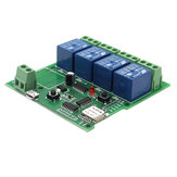 Geekcreit® USB 5V lub DC 5V DIY 4 kanałowy Jog Inching samoblokujący WIFI Bezprzewodowy inteligentny przełącznik domowy Sokcet APP Pilot