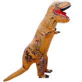 Aufblasbares Dinosaurier-Kostüm von bis zu 2,2 m für Erwachsene Party mit Lüfter