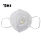 10Pcs KN95 Máscara Facial PM2.5 Purificador Anti-espuma à prova de respingos Máscara à prova de poeira Máscara facial com válvula de respiração