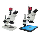 Onarıcı Cep Telefonu Araçları Kiti için Efix 0.7-45X 13MP Trinoküler Stereolu Lehim Mikroskop Standı Lens Dijital Kamera