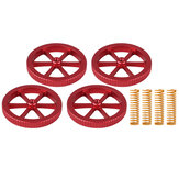 4Pcs Upgraded Metal Red Hand Screwed Leveling Nut  + 4pcs Spring for Creality 3D Ender-3 Series 3D Printer Part