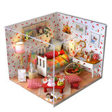 TY-Yu TY12 Jesień Owoce Dom DIY Dollhouse Z Pokrywą Światła Prezent Kolekcja Decor Zabawki