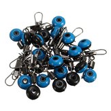 20 darab Horgász hordtűkép masszív gyűrű interlock snap pin csatlakozó tartozékok