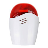 433MHz Vezeték nélküli riasztó sziréna piros fényjelzéssel és 110dB riasztó hanggal a biztonsági riasztó rendszerhez