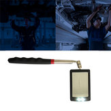 Telescopic Vehicle Inspection Mirror with LED Work Light Amplification Car Repair 360° Rotate LED Mirrors