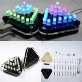 Geekcreit® DIY Dokunmatik Kontrol RGB Tam Renkli 5MM LED Üçgen Piramit Kiti