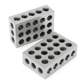 Machifit 2шт 1х2х3 дюймовые блоки 23 отверстия для параллельного зажима фрезерного инструмента с точностью 0,0001 дюйма
