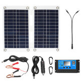 Chargeur de panneau solaire Kit de panneau solaire Polycristallin avec régulateur de charge solaire