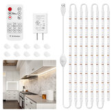 Elfland 120LEDs 13FT USB Strip LED Flessibile Alimentato Timer Armadio Luce Lampada da Cucina