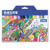 Σετ στυλό STA STA1000 Μαρκαδόρου 12/24 χρώματα/συσκευασία Ακρυλική Βαφή Σκιτσογράφα Πένες Χαρτικά Για Σπαθί Manga, στυλό Σχεδίασης Σχολικά Χρώματα ζωγράφου