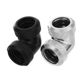 OD 14mm Rigid Tube Fittings 90 Degree Hard Tube Compression Fittings Connectors For Water Cooling