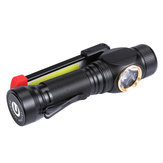 XANES W550 LED+COB 7Modes 360°+180° Foldable Head Magnetic Tail USB Rechargeable Flashlight