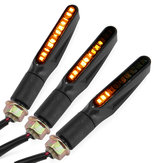 2pcs Motorcycle Turn Signal Light 12V LED Motorbike Amber Indicator Flexible Turn Lights