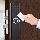 Segurança Eletrônica Smart Door Lock Touch senha teclado cartão impressão digital