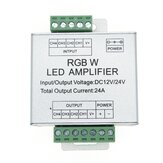 Amplificador de controlador de console LED RGBW de 4 canais DC12-24V 24A para fita de luz
