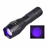YT-E17UV UV LED 395nM 5 W Potência De Alumínio Zoom Ultravioleta Lanterna Lâmpada Luz Negra Da Tocha