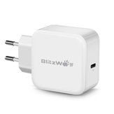 BlitzWolf® BW-S10 30W USB Tipo-C PD+QC3.0 Adaptador UE Carregador Rápido para iPhone 8 8Plus iPhone X