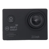 Câmera de ação esportiva à prova d'água SJ7000 16MP Full HD 1080P Wifi Tela de 2.0 Polegadas com Estojo de Acessórios