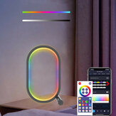 Ночная лампа для стола WIFI Smart LED с RGBIC, USB и возможностью изменения цвета через приложение, которая может быть затемнена в спальне, игровой комнате или на учебе.