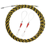 5m/10m/15m/20m Sacacorchos de cable de tiro de conducto Serpiente de cable Cobrador de varilla de cinta de pescar Guía de cable
