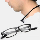 ユニセックスハンギングネックポータブル簡単に持ち運びできる伸縮性のある脚のあるリーディンググラス老眼鏡
