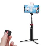 INSMA INS-10 Alles-in-einem LED-Fülllicht mit ausziehbarem Selfie-Stick, Bluetooth-Fernbedienung für Live-Stream-Telefon für Sport