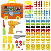 Симуляция Монтессори DIY электрическая дрель сборка винтообразных блоков головоломка раннего образовательного игрушка для детей-подарок