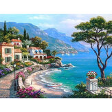 Landscape DIY Paint By Numbers Oil Painting Canvas Linen 40x50cm Paint Number Picture  Wall Art Pictures Home Decor Gift