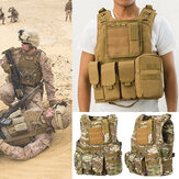 Kamufle Askeri Taktik Yelek Molle Savaş Koruyucu Giysiler CS Avcılık Yeleği
