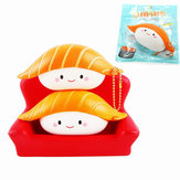 SanQi Elan Squishy Saumon Sushi 12cm Licence Lente Rising Avec Emballage Collection Cadeau Décor Soft Jouet