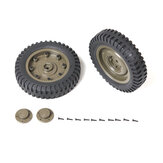 ROCHOBBY Front/Rear Wheel For 1/6 2.4G 2CH 1941 MB SCALER RC Car Waterproof Vehicle Models Parts